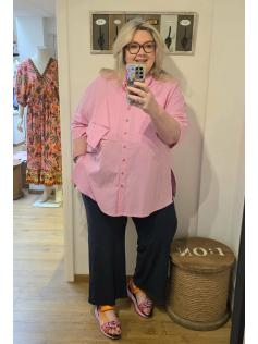 Tunique chemise rose