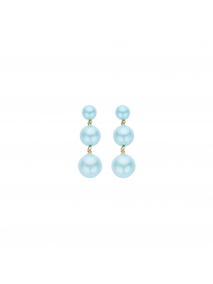 Boucles boules aqua