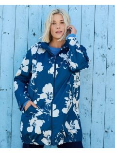 Parka fleurie imperméable
