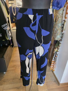 Pantalon imprimé cobalt
