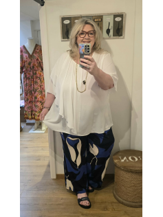 Blouse drapée blanche