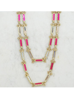 Sautoir Sola fuchsia