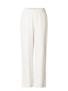 Pantalon blanc en lin mélangé