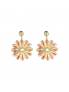 Boucles Marguerites oranges