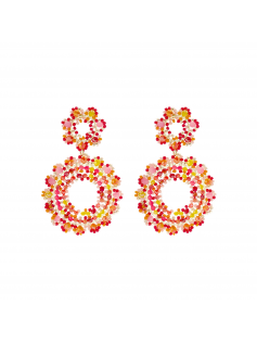 Boucles rondes en perles