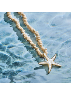 Collier étoile de mer nacre