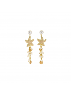 Boucles étoiles de mer beiges