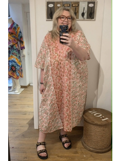 Kaftan de plage rose