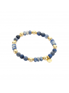 Bracelet bleu et doré