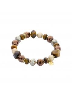 Bracelet marron ecru