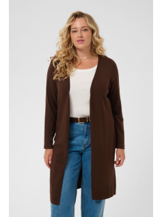 Long gilet marron