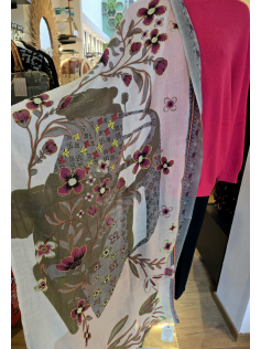 Foulard Ariane kaki