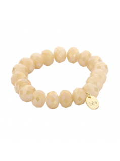 Bracelet beige cristal 14