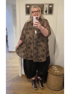 Chemise oversize léopard