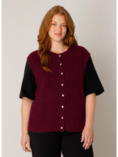 Gilet sans manches bordeaux