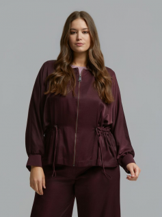 Veste bordeaux satinée