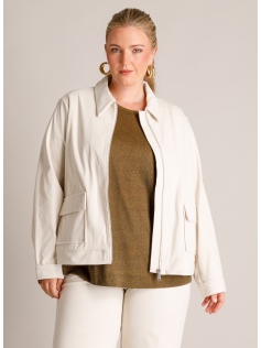 Veste en velours ecru