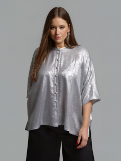 Blouse argentée