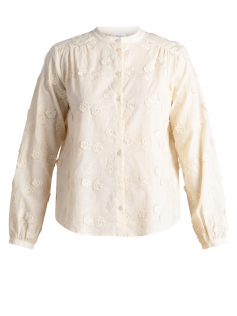 Chemise brodée ecru