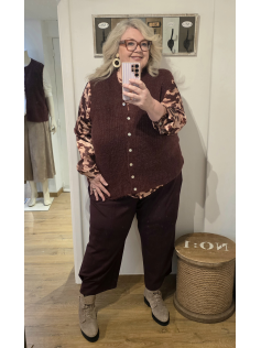 Gilet sans manches bordeaux