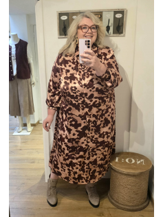 Robe imprimée bordeaux