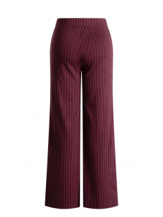 Pantalon ligné bordeaux