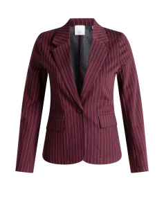 Blazer ligné bordeaux