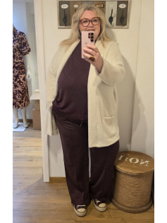 Gilet veste ecru
