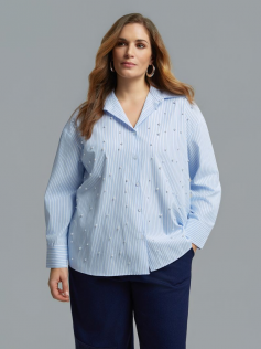 Chemise perlée