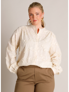 Chemise brodée ecru