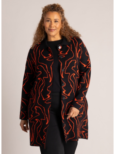 Gilet veste rouge et noir