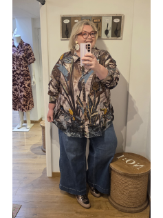 Chemise velours animal
