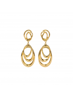 Boucles pendantes dorées