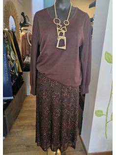 Pull Céline chocolat