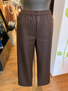 Pantalon simili marron