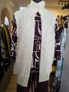 Gilet Irmani ecru