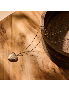 Collier coeur photo