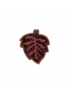 Broche feuille